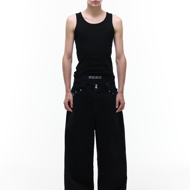 Op. 09 SIG LIQUID DENIM PANTS BLACK