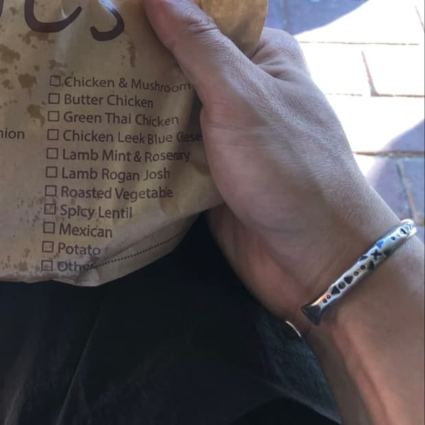 카렌 실버 각인 오픈 뱅글 (17.5g / 남녀공용 새상품)