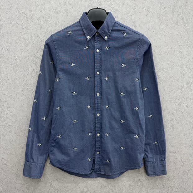 90 타미힐피거 여자 샴브레이 셔츠