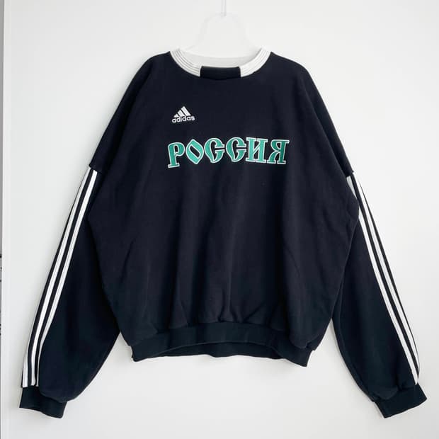 B1 아디다스X고샤 루브친스키 풋볼 웜업 스웻셔츠 2XL-3XL사이즈