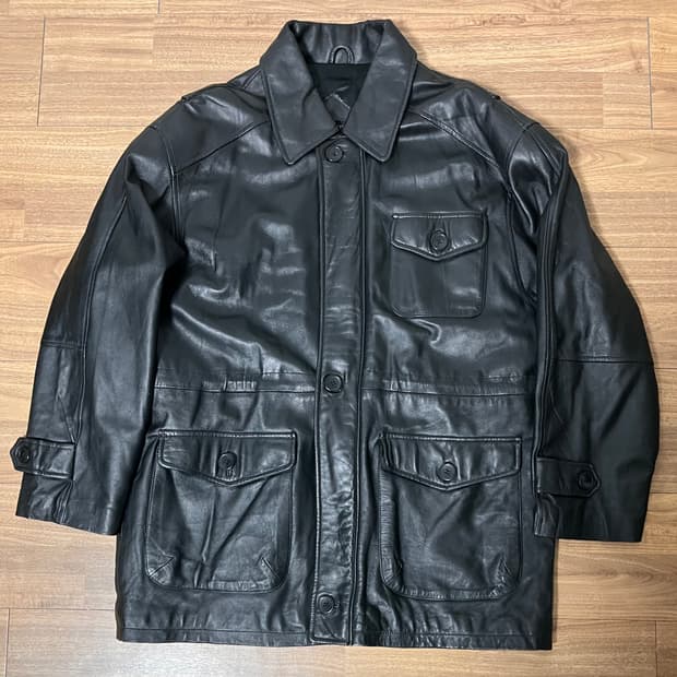 양가죽 하프 코트 XL