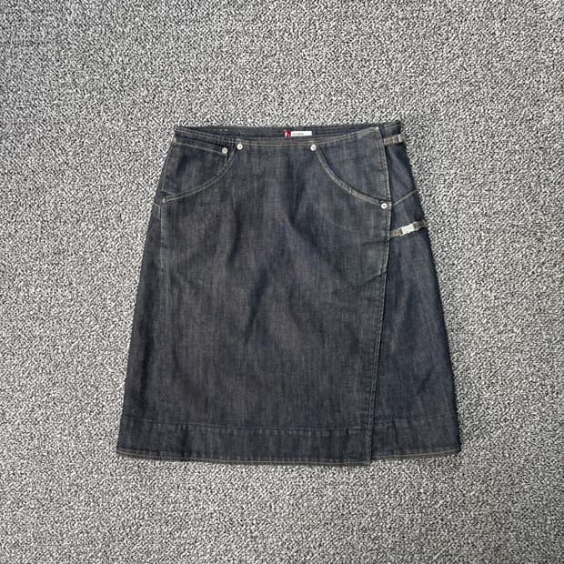 [W] 리바이스 엔지니어드진 걸즈 버클 랩 데님 스커트 (M)