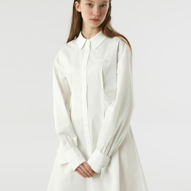 (새제품) 로라로라 라인 셔츠 원피스  M