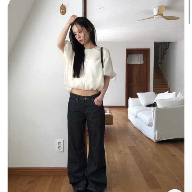 [릿킴 OOTJ ] OOTJ 로우 데님 팬츠 