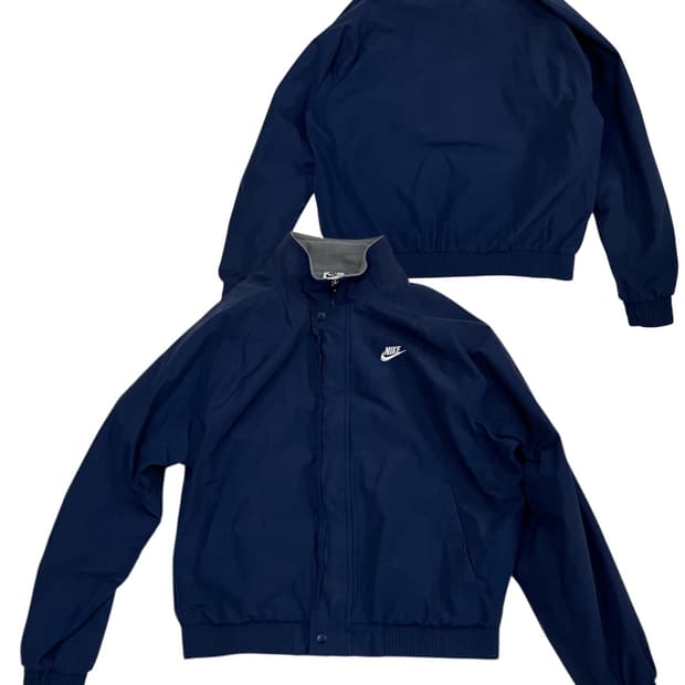 나이키 네이비 기모 바람막이 자켓 L