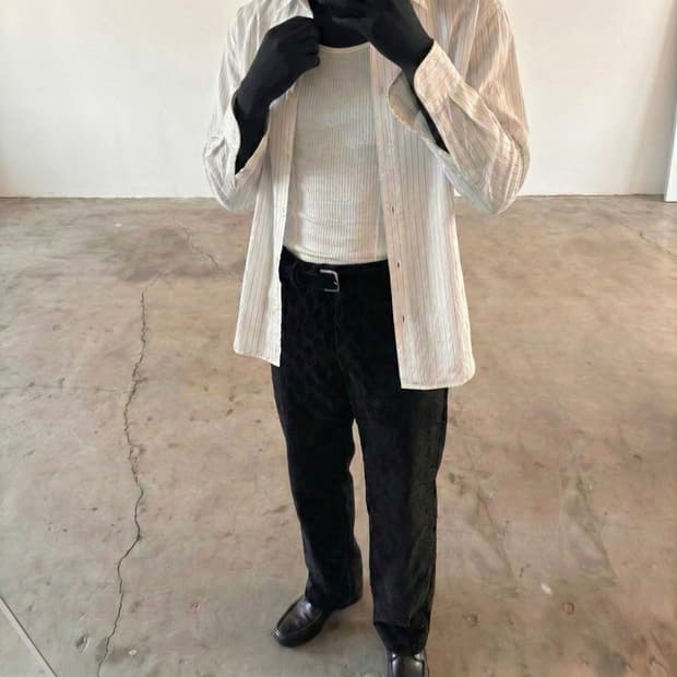 gucci velvet tailored pants