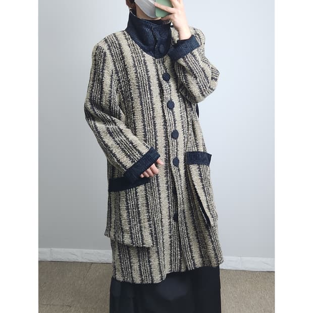 코듀로이 오버 롱 코트