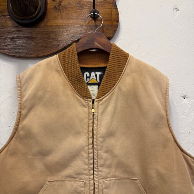 (L) USA CAT 캐터필라 Duck Canvas Work Vest