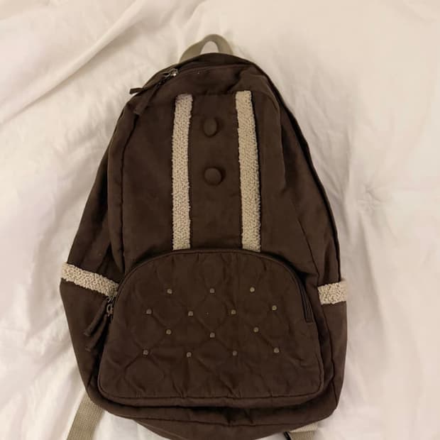 페어리그런지 빈티지 브라운 초코 백팩 모리걸 하구미