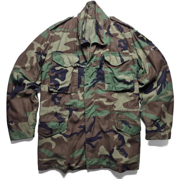 [S] 80s 빈티지 우드랜드 카모 m65 필드자켓