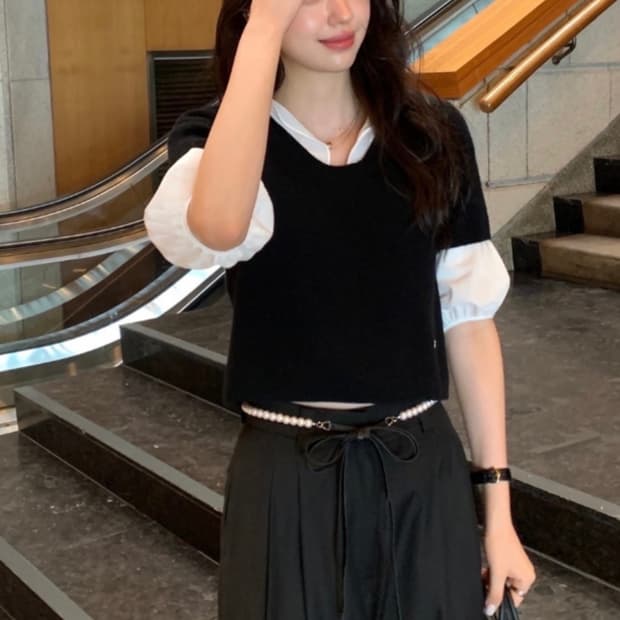 (새상품) 르플레인 글로리 블라우스