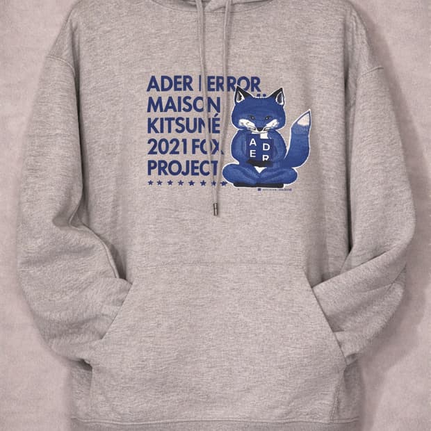 메종 키츠네x아더에러 메디테이션 폭스 후드
