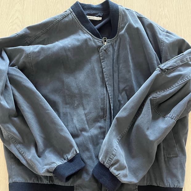 아르반 아파치 아트워크 MA-1 점퍼_퍼플 네이비