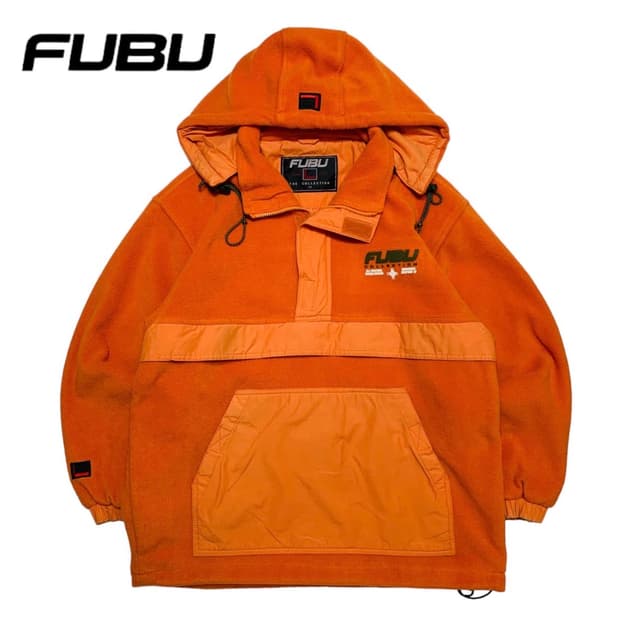 FUBU 푸부 올드스쿨 플리스 후드 아노락