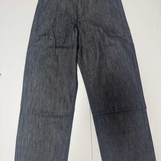 포트너스 투턱 와이드 블랙 진