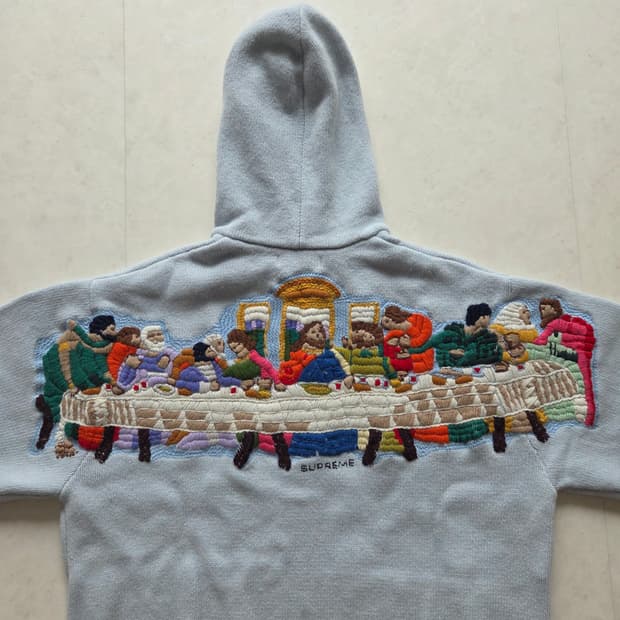 슈프림 라스트서퍼 집업 라이트블루 L