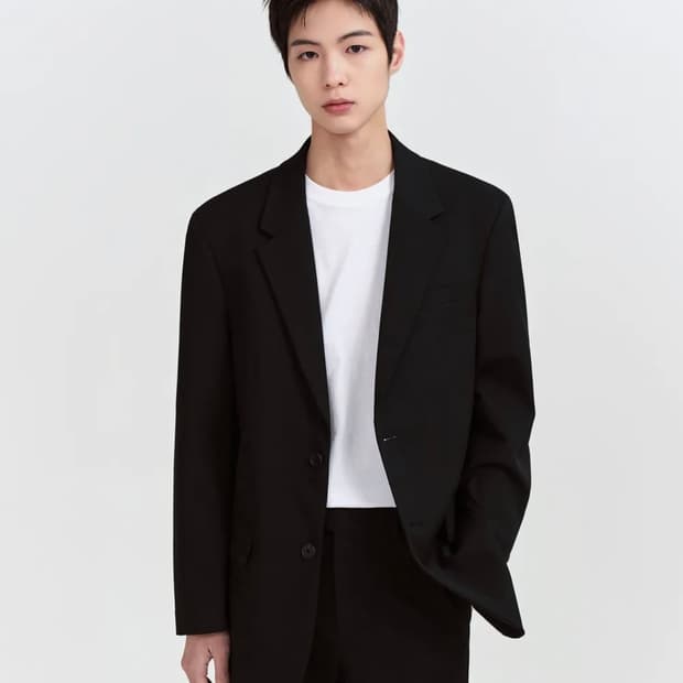 무신사 오버사이즈 블레이저 [블랙]
