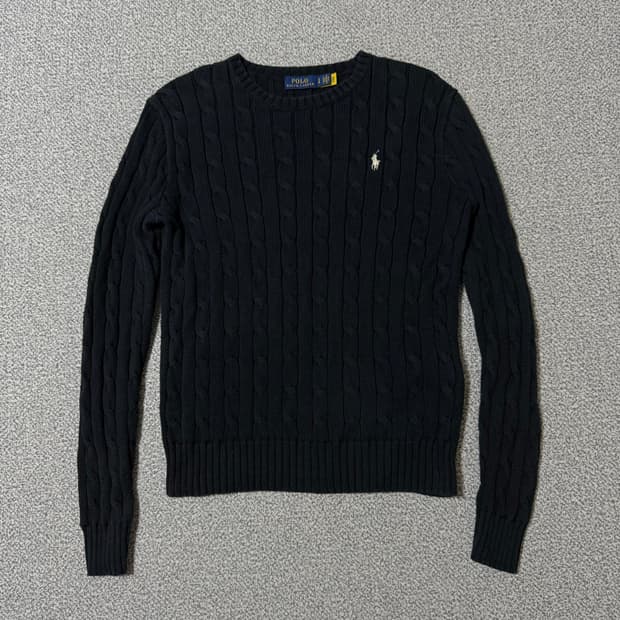 [정품 QR] 폴로 랄프로렌 꽈배기 니트 여성용 S