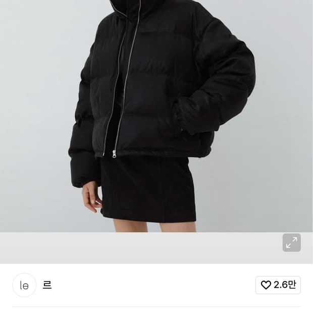 le 크랙레더패딩