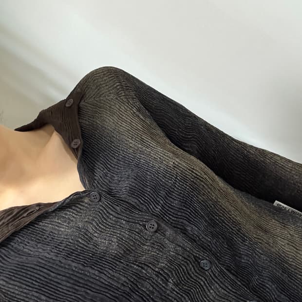 Issey Miyake pleats 이세이미야케 플리츠 가디건 2/s