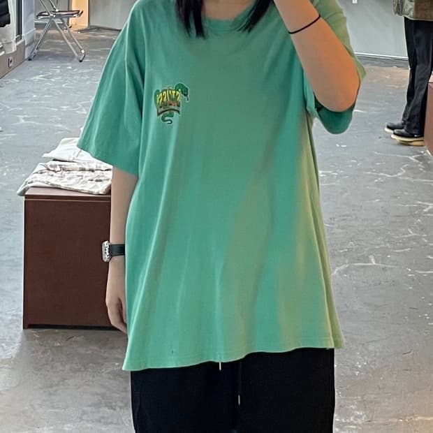 스투시 스네이크 빅로고 반팔 H1486