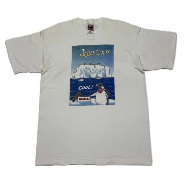 90s 빈티지 프린팅 반팔 티셔츠 L