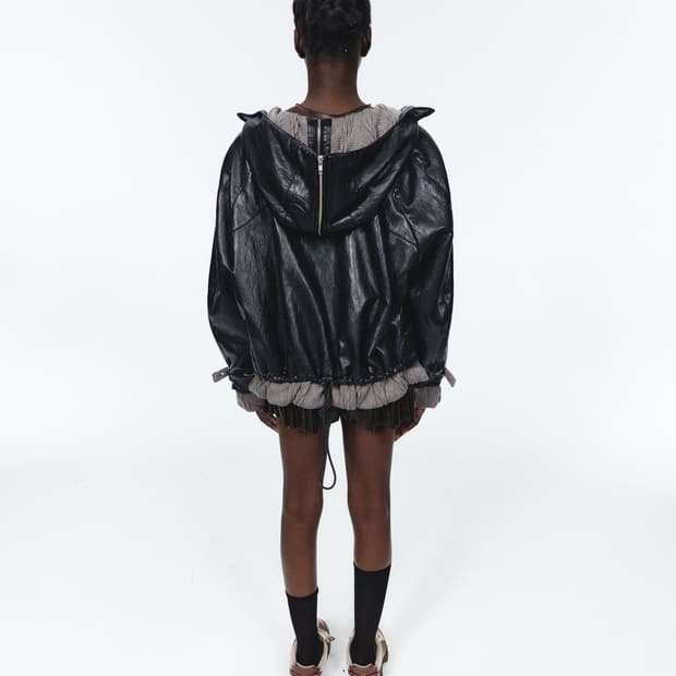 후디드 봄버 자켓