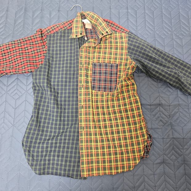 리빌드 바이 니들스 체크 셔츠