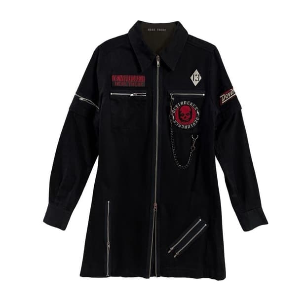 펑크 원피스 고딕 