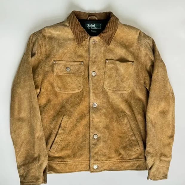 폴로 덩가리 스웨이드 자켓