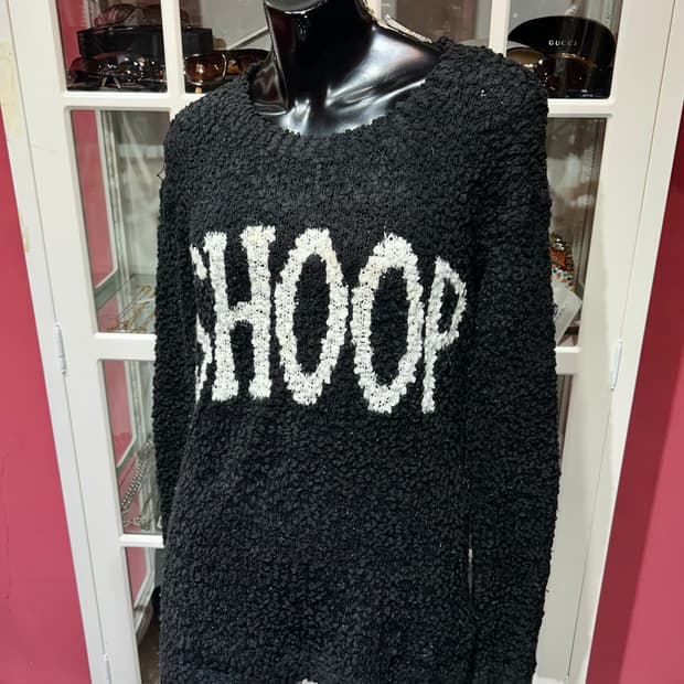 baby shoop sweater 베이비숍 로고 레터링 니트