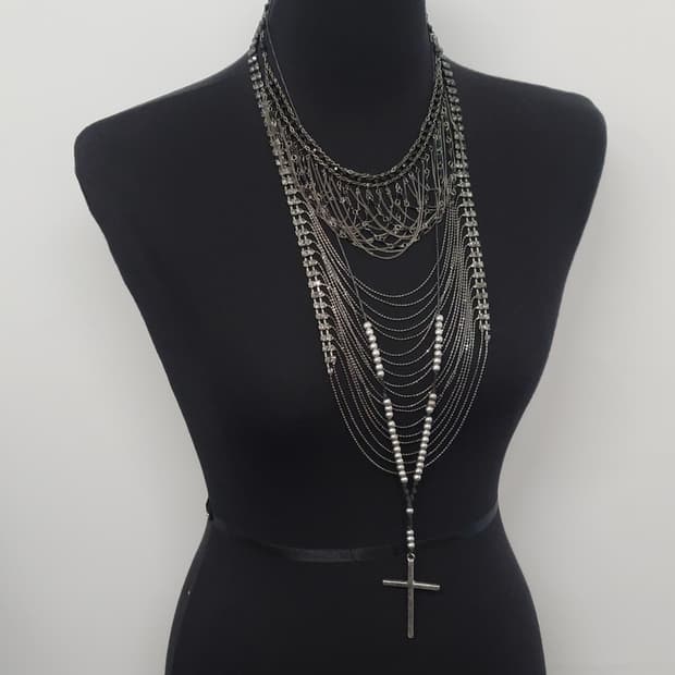 cross necklace set
