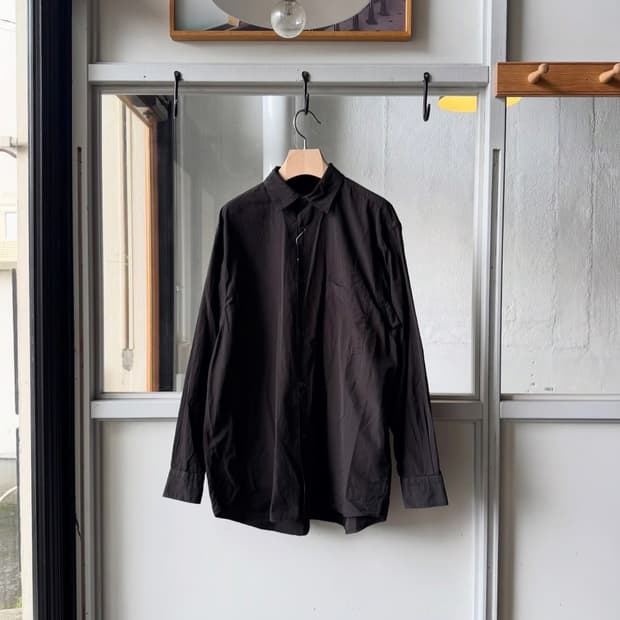 26AW comoli 블랙 코모리 셔츠