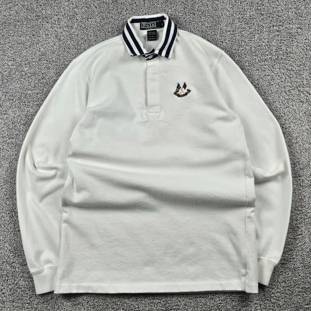 USA 폴로랄프로렌 크로스 플래그 럭비 티셔츠 ( L ) / 10362