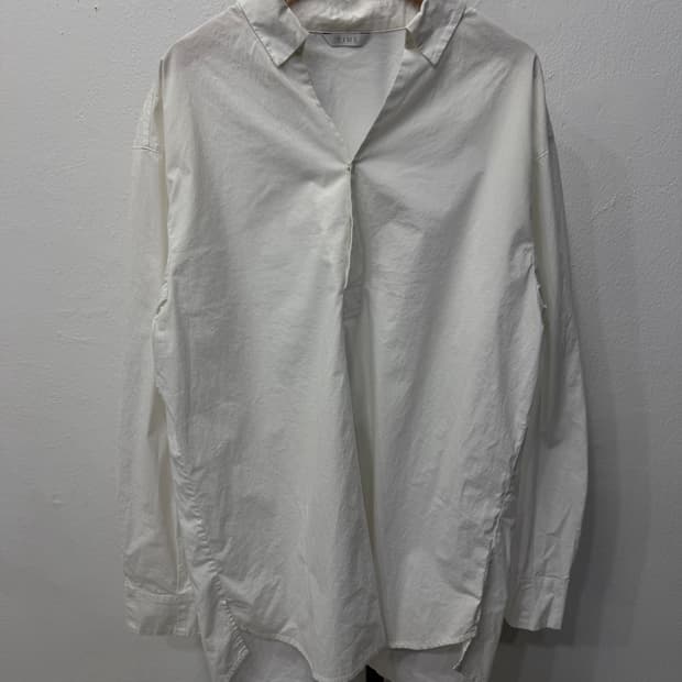 정품) 타임옴므 한섬 흰색 셔츠 남방 100