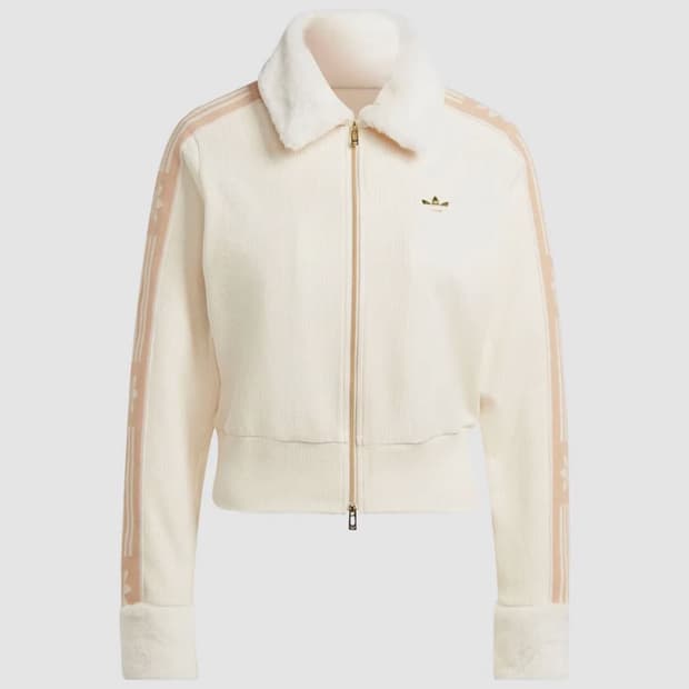 아디다스 시크 퍼자켓 s 아이보리