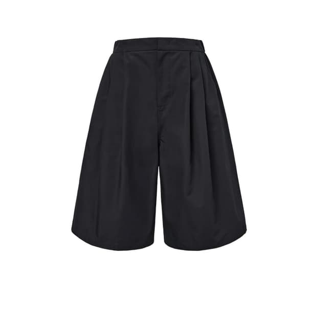 아모멘토 투턱 와이드 쇼츠 - 블랙 25SS