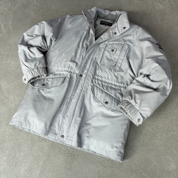 YSL 입생로랑 오리털 그레이 점퍼 