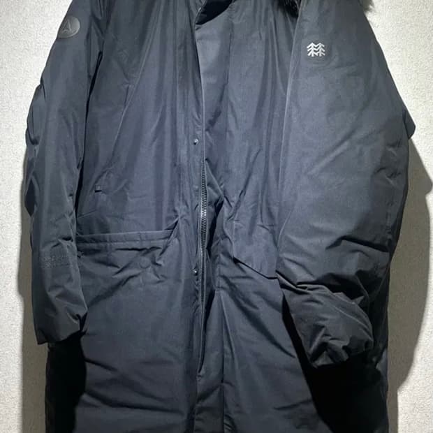 코오롱스포츠 안타티카 롱패딩 블랙 100 새상품급