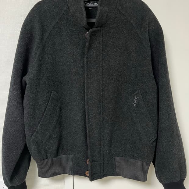 입생로랑 그레이 블루종 90사이즈