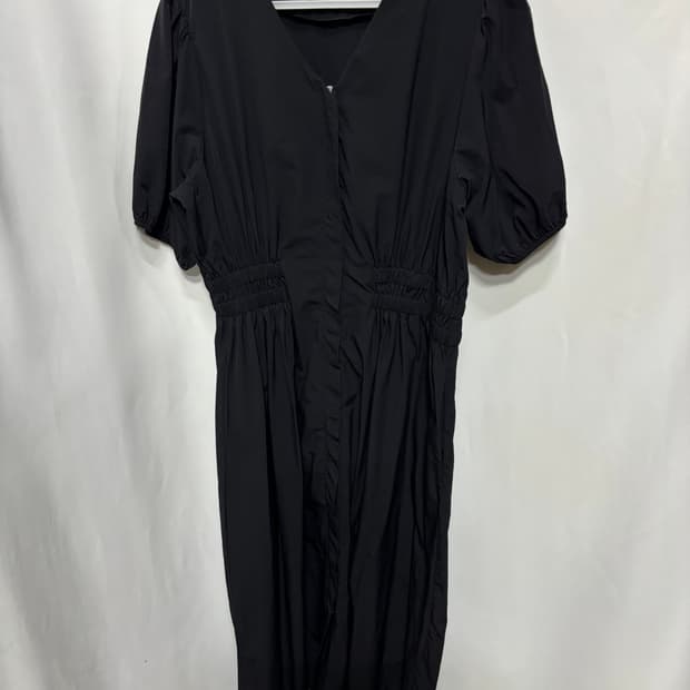 마이시즌(myseason)슈린온 투밴딩 앞 지퍼 브이넥 롱 원피스