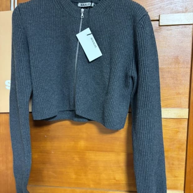 오라리 니트 집업