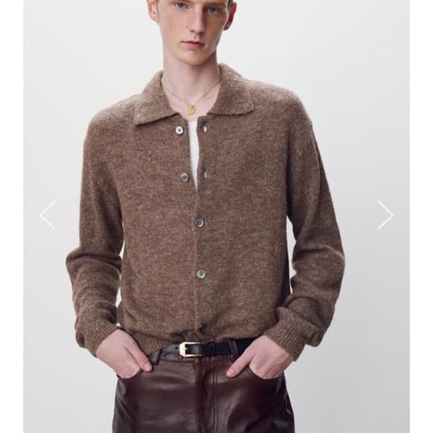 토니웩 알파카 모헤어 가디건 L