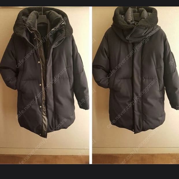 준지 16fw 오버핏 다크네이비 롱패딩