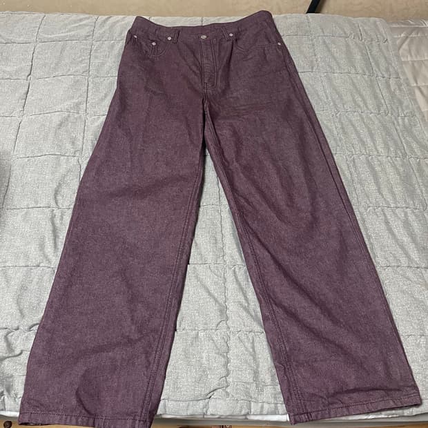 Homly 5p denim pants (plum) 2 size