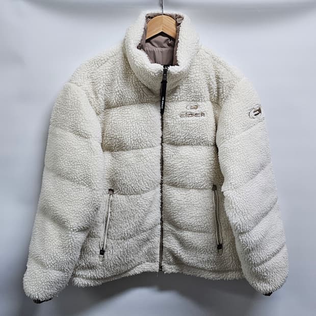 아이더 양면 뽀글이 구스패딩 S 90