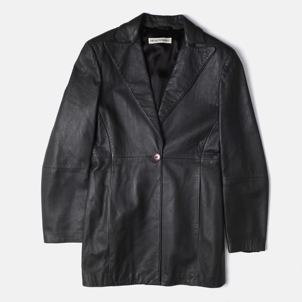 1990's Emporio Armani Lambskin Blazer 