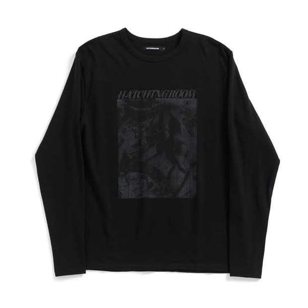 해칭룸 빈티지 스틸 라이프 티셔츠 Black[4]