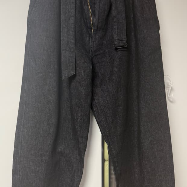 로리엣 핸드 메이드 재팬 데님 팬츠(인디고 블랙)