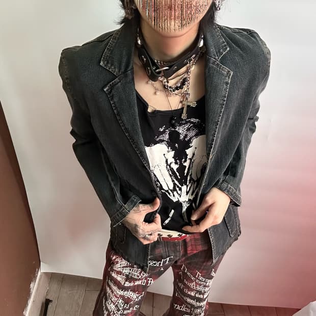 stitch point denim jacket